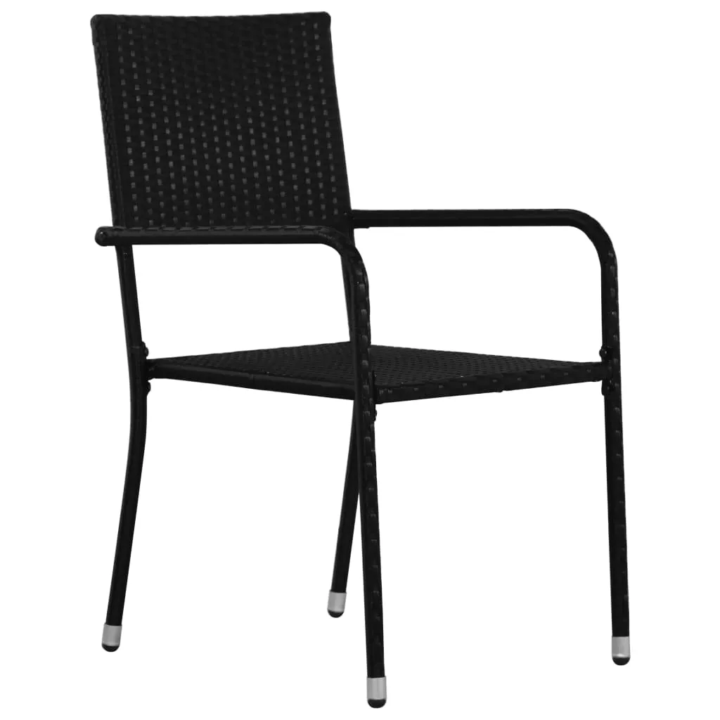 Patio Dining Chairs Outdoor Rattan Wicker Dining Chair Poly Rattan