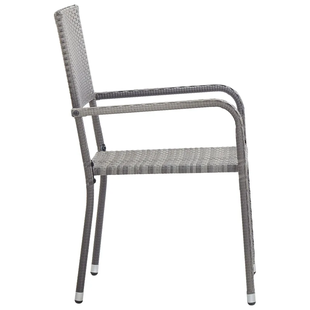 Patio Dining Chairs Outdoor Rattan Wicker Dining Chair Poly Rattan
