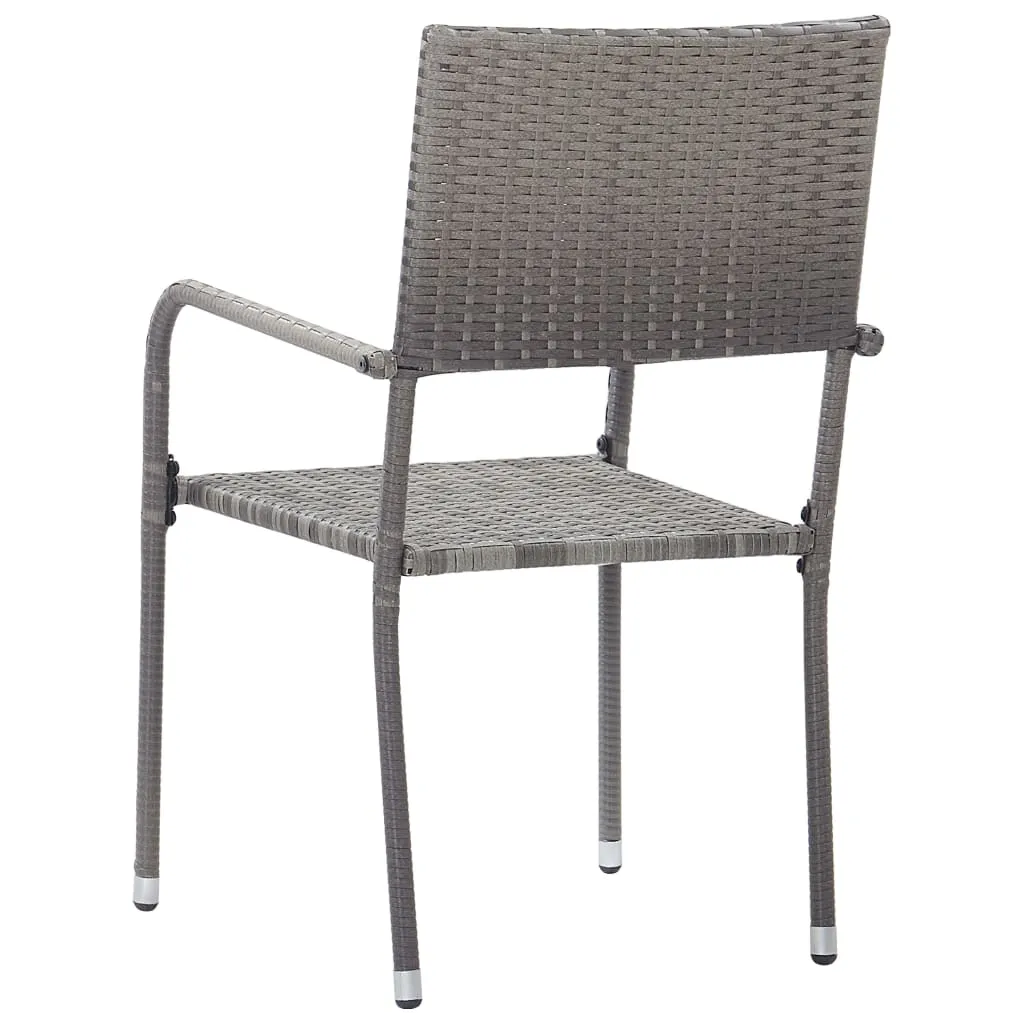 Patio Dining Chairs Outdoor Rattan Wicker Dining Chair Poly Rattan