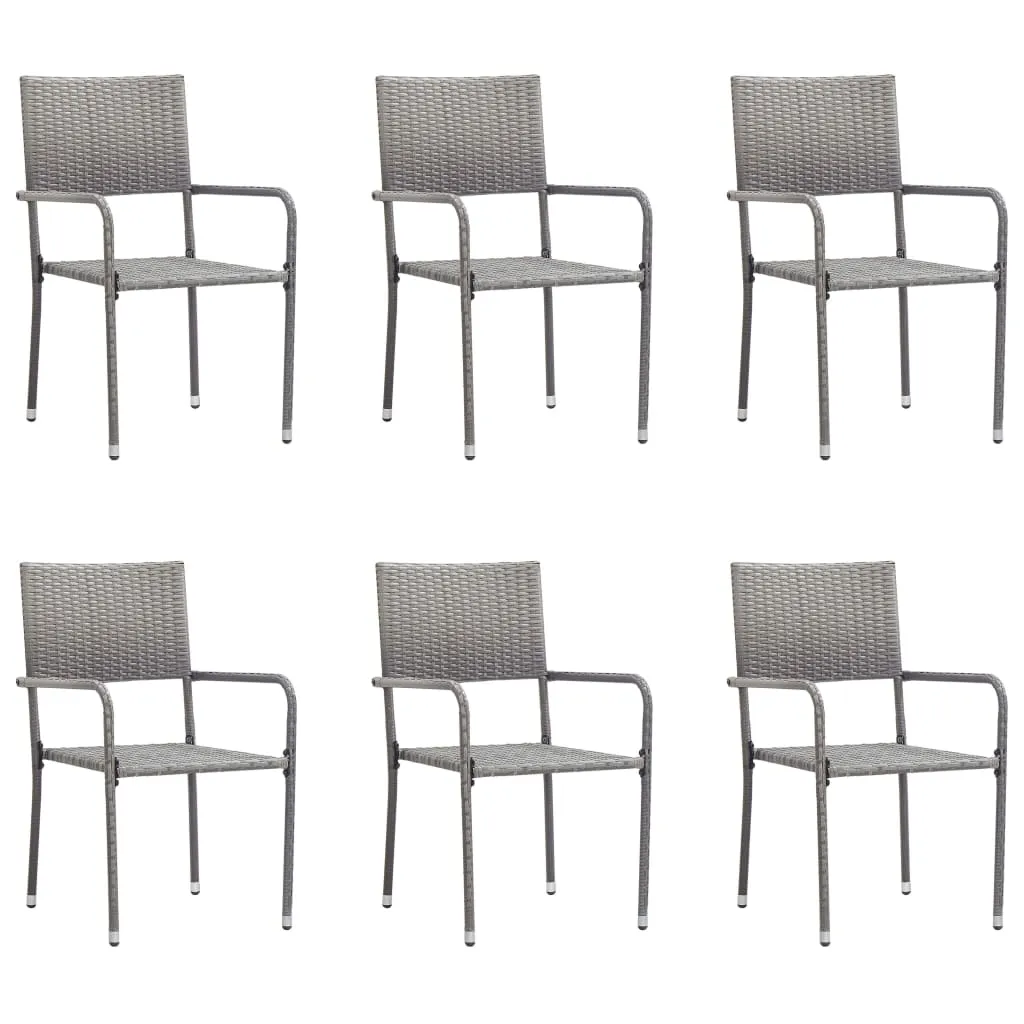 Patio Dining Chairs Outdoor Rattan Wicker Dining Chair Poly Rattan