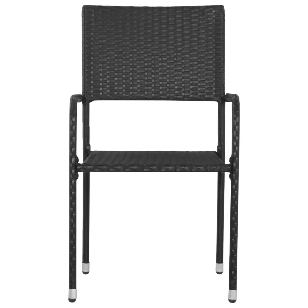 Patio Dining Chairs Outdoor Rattan Wicker Dining Chair Poly Rattan