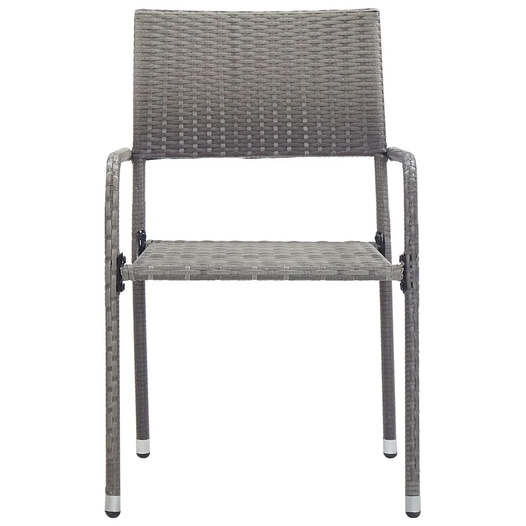 Patio Dining Chairs Outdoor Rattan Wicker Dining Chair Poly Rattan