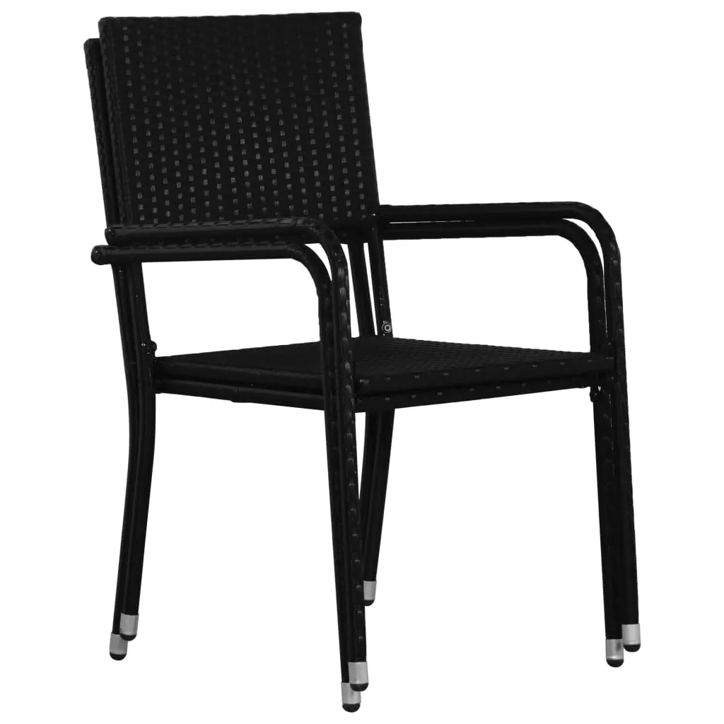 Patio Dining Chairs Outdoor Rattan Wicker Dining Chair Poly Rattan