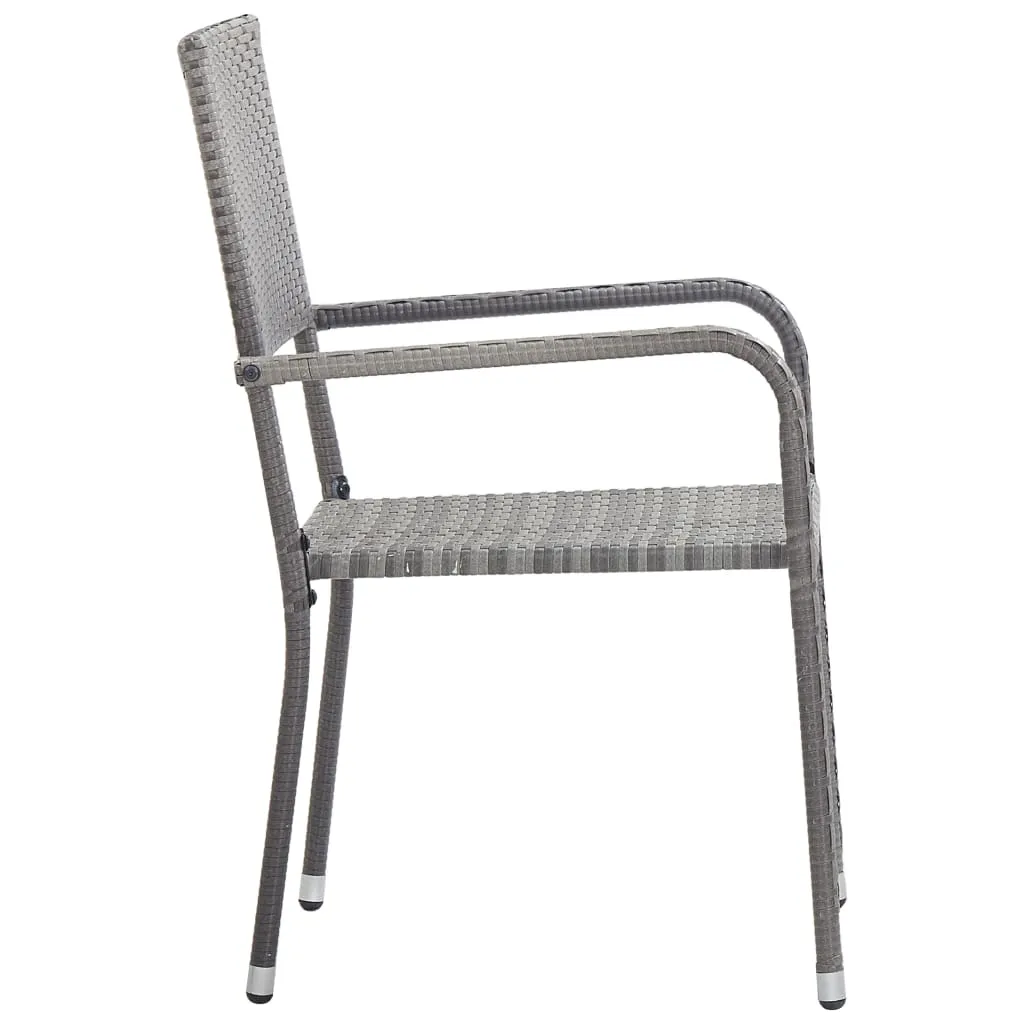Patio Dining Chairs Outdoor Rattan Wicker Dining Chair Poly Rattan