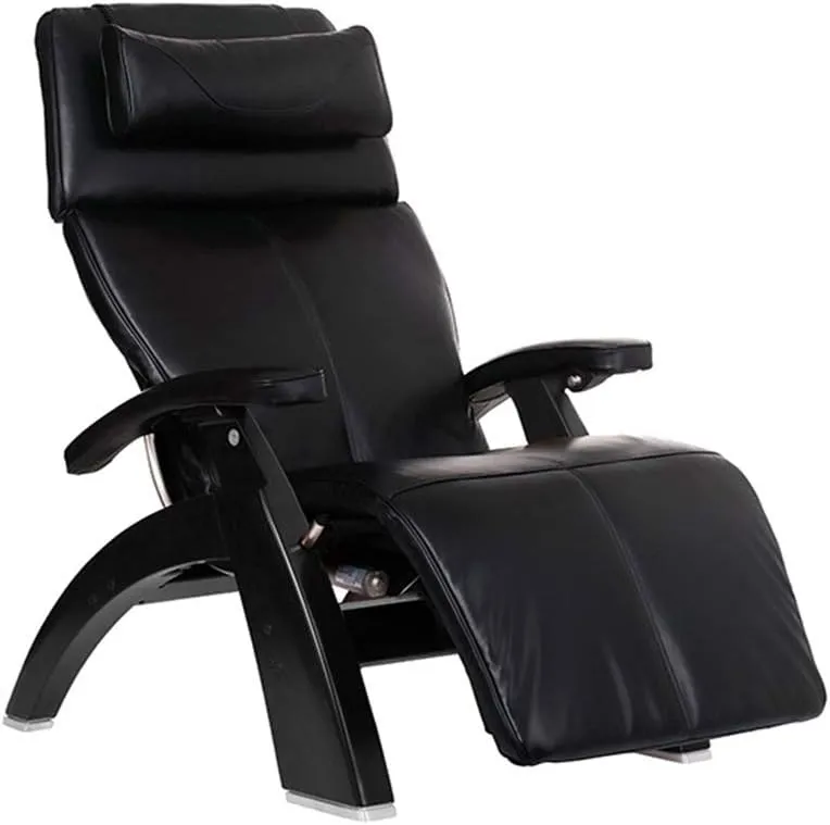 Perfect Chair Human Touch PC-610 Omni-Motion Power Black Matte Zero-Gravity Recliner   Jade Heat Therapy Kit - Black Premium Leather
