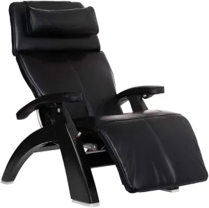 Perfect Chair Human Touch PC-610 Omni-Motion Power Black Matte Zero-Gravity Recliner   Jade Heat Therapy Kit - Black Premium Leather