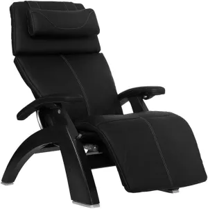 Perfect Chair Human Touch PC-610 Omni-Motion Power Black Matte Zero-Gravity Recliner   Jade Heat Therapy Kit - Black SoftHyde Vinyl