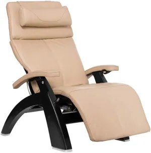 Perfect Chair Human Touch PC-610 Omni-Motion Power Black Matte Zero-Gravity Recliner   Jade Heat Therapy Kit - Ivory Premium Leather
