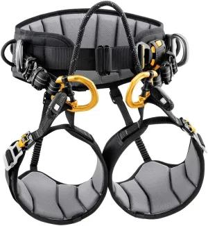 PETZL - Sequoia Tree Care Seat Harness, Black/Yellow, 0