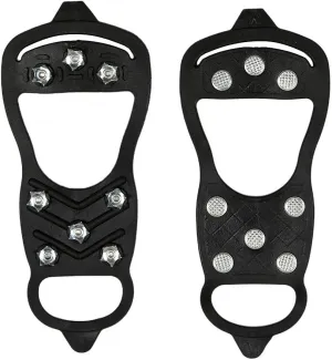 pistro 1 Pair Shoe Ice Cleats 8Teeth for Walk on Ice Snow and Freezing Mud Ground