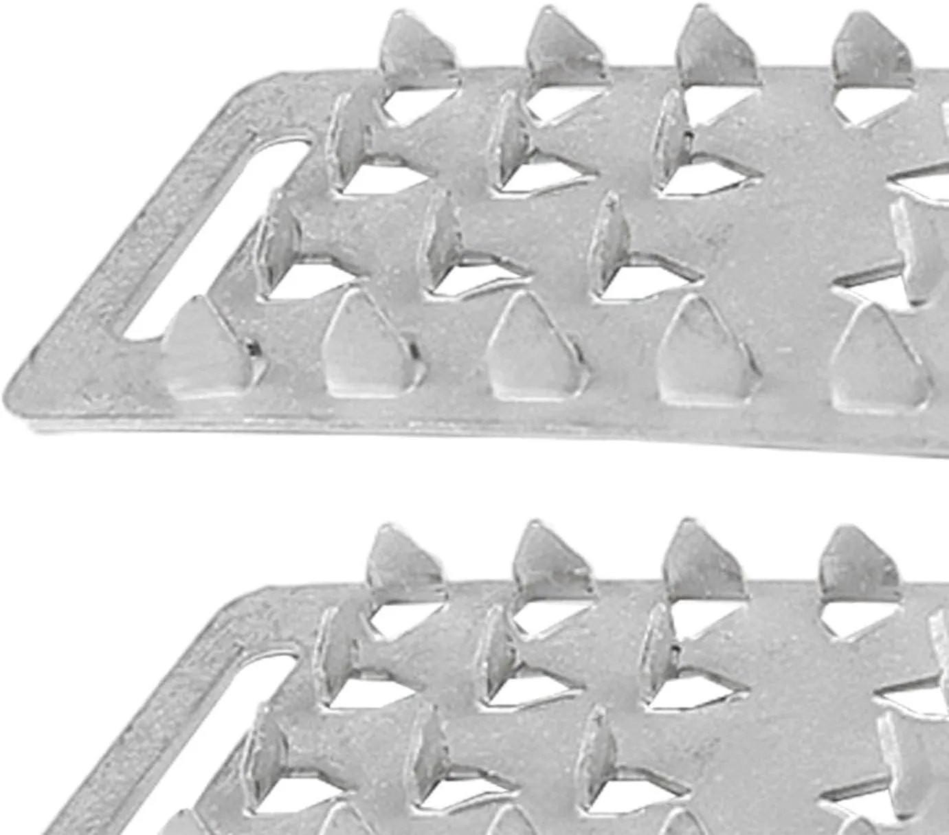 pistro 4X Ice Crampons Ice Cleats Shoe Spikes for Outdoor Hiking, Jogging, Climbing, Non-Slip Traction for Snowy ICY Surfaces - Stainless Steel, 4 Pack