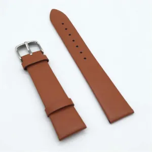 Plain Weave Leather Watch strap 12 14 16 18 20 22 mm leather Watch band with Gold Pin buckle