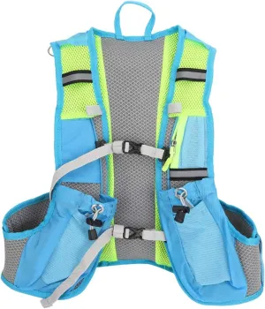 plplaaoo W33 Polyester Breathable Outdoor Running Cycling Marathon Water Bag Backpack Hydration Pack for Runners Cyclists Blue 20x20x43cm