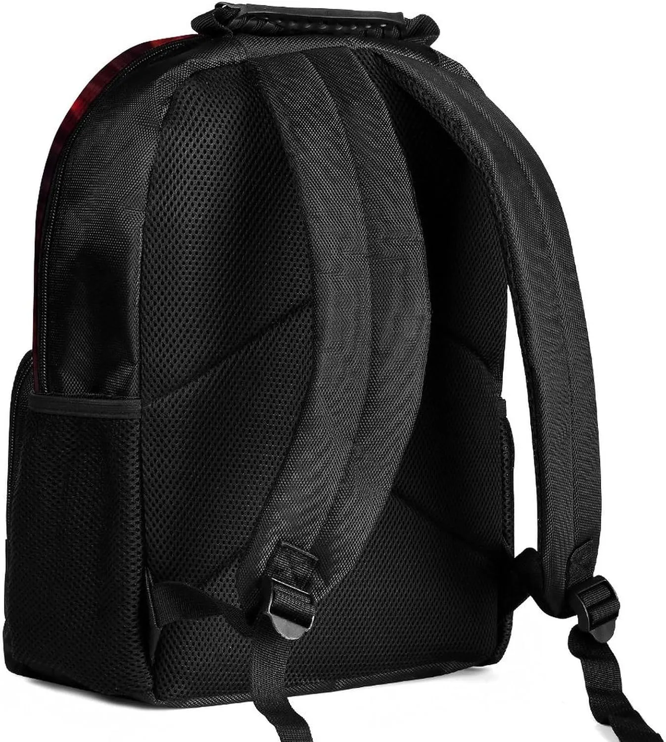 Polyester Daypack for Hiking Work Running - Big Capacity Anti-Theft Multipurpose Shoulder Bag, Cool Lion Fire Surreal Style Art Travel and Sport Backpack Rucksack