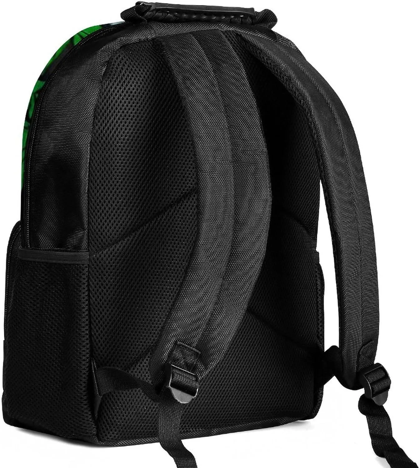 Polyester Daypack for Hiking Work Running - Big Capacity Anti-Theft Multipurpose Shoulder Bag, Hippie Panda Stoner Smoking Marijuanaweed Psychedelic Art Travel and Sport Backpack Rucksack