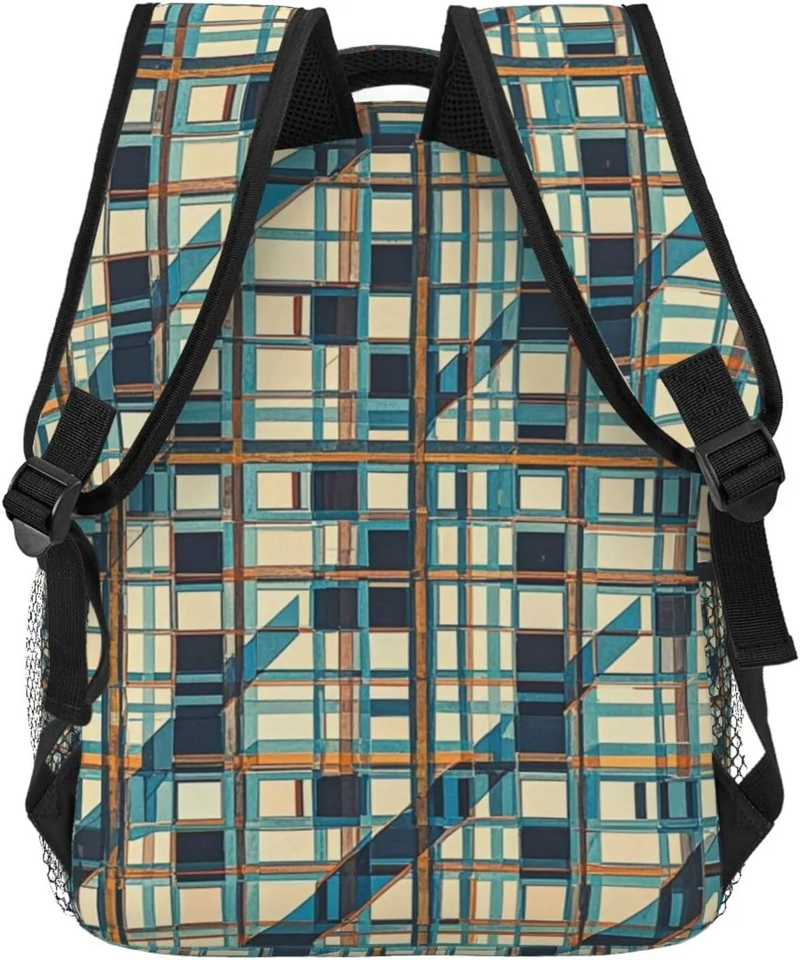 Polyester Daypack for Hiking Work Running - Big Capacity Anti-Theft Multipurpose Shoulder Bag, Scottish Tartan Plaid Art Travel and Sport Backpack Rucksack