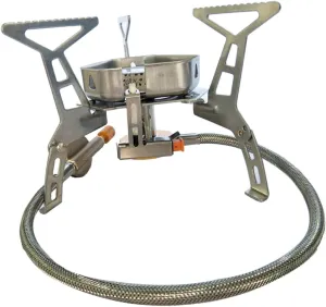 POPETPOP Camping Gas Stove Portable Single Burner Stove with Windproof for Outdoor Cooking Picnic Bbq