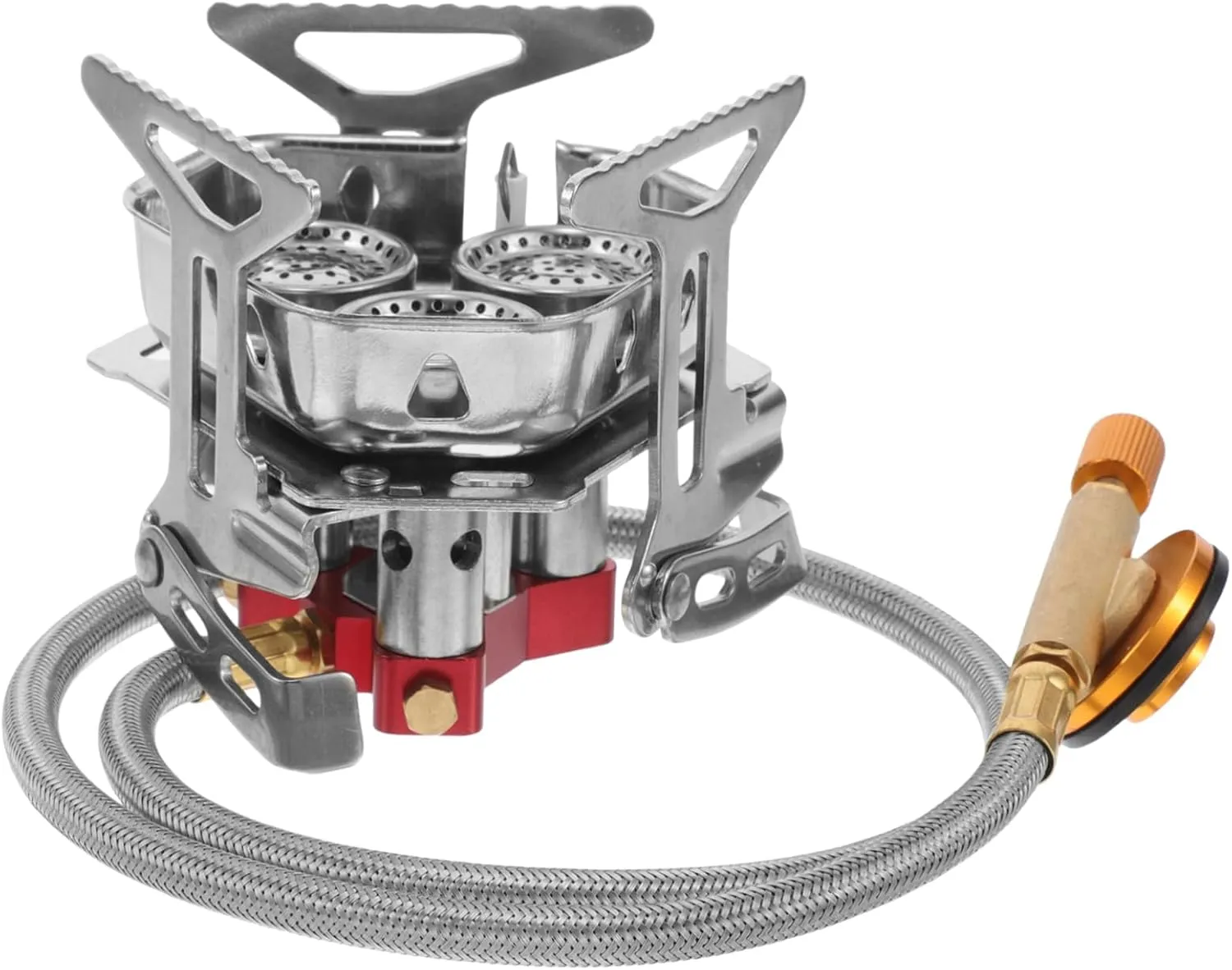 POPETPOP Multi-functional Gas Burner Outdoor Hiking Picnic Stove Compact Camping Stove Outdoor Cooking Tools