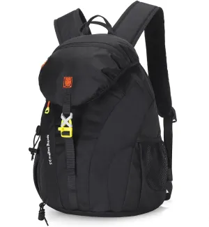 PORRASSO Hiking Backpack Waterproof Daypack 25L Rucksack Lightweight Backpack for Women Men Trekking Cycling Climbing Outdoor Sports Black