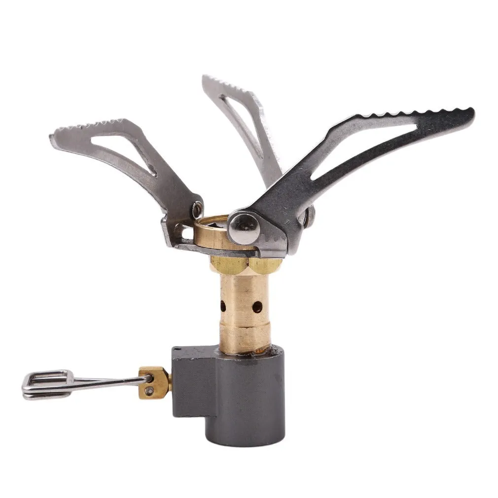 Portable burner stainless steel folding mountaineering gas burner