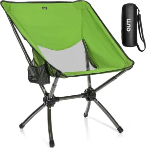 Portable Camping Chairs,Camp Chairs for Adults,Outdoor Chair Supports 380Lbs,Folding Camping Chair with Cup Holder Carry Bag,Fast Setup Lightweight Backpack Seat for Travel,Hiking,Beach,Adventures