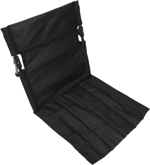 Portable Camping Floor Chair, Adjustable Back Support Beach Floor Chair Breathable 600D Oxford Cloth for Outdoor (Black)