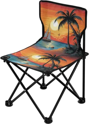 Portable Camping Folding Chairs Foldable Chair Small Sea Icon Lightweight Backpacking Outdoor Outside Fishing