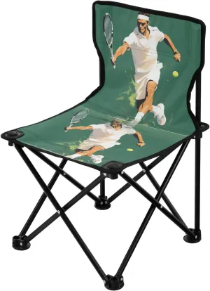 Portable Camping Folding Chairs Foldable Chair Small Tennis 2 Lightweight Backpacking Outdoor Outside Fishing