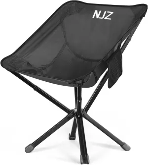 Portable Folding Camping Chair, Lightweight and Compact, Black