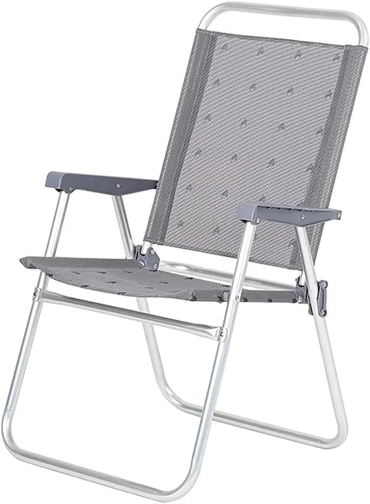 Portable Folding Chair Outdoor Camping Portable Folding Chair Beach Seat Lightweight Lazy Lunch Break Recliner for Fishing Travel Adjustable Folding Chair