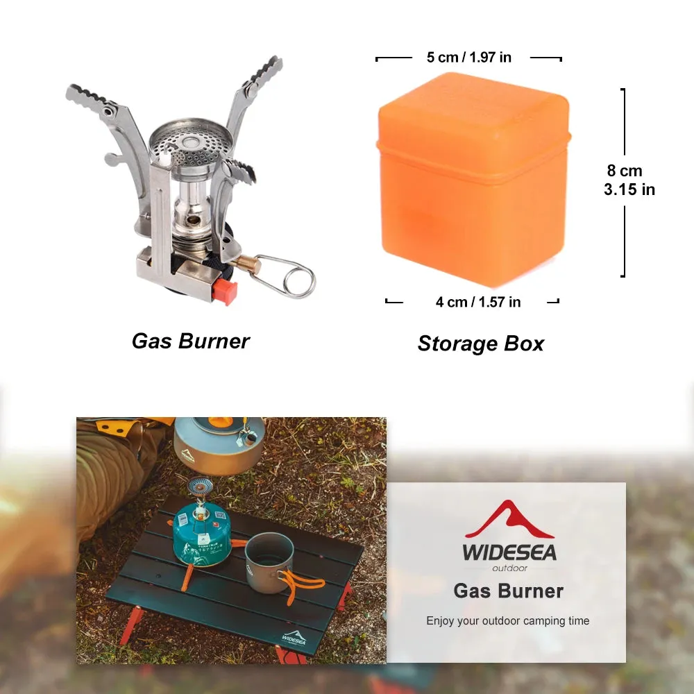 Portable folding outdoor stove cookware gas burner camping stove for hiking picnic BBQ gas stove tank cooker furnace end