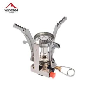Portable folding outdoor stove cookware gas burner camping stove for hiking picnic BBQ gas stove tank cooker furnace end