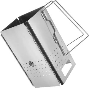 Portable Folding Wood Burning Stove Stainless Steels Backpacking Stove Outdoor Cooking Picnics Camp Stove Furnaces