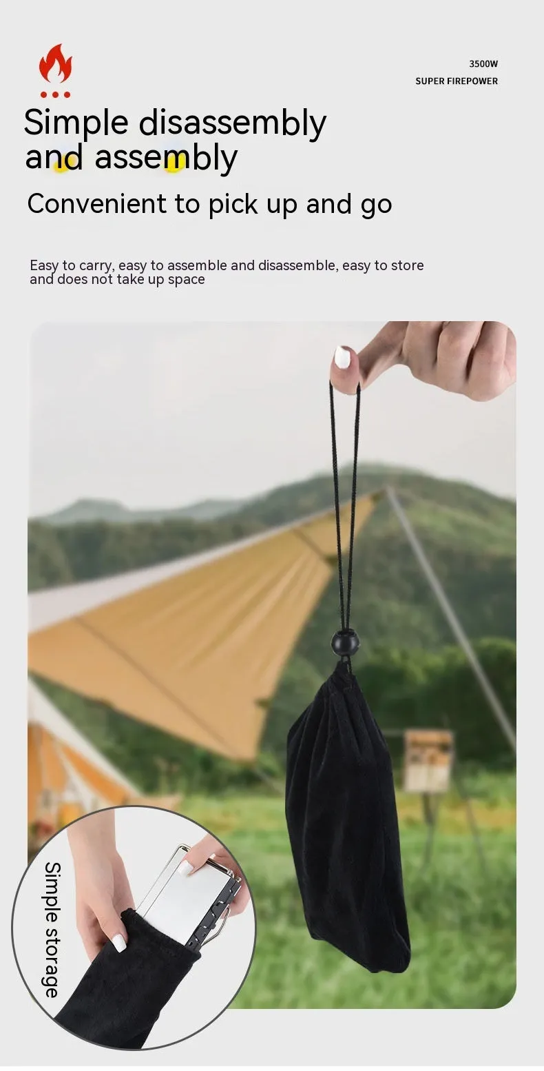 Portable Gas Stove Outdoor Portable Folding