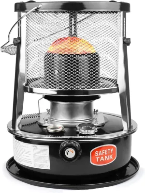 Portable Kerosene Stove Heater, No Electric Kerosene Space Heater, 4.5L Mobile Kerosene Stove Burner, Oil Heater for Ice Fishing Backpacking Hiking Hunting Survival Emergency
