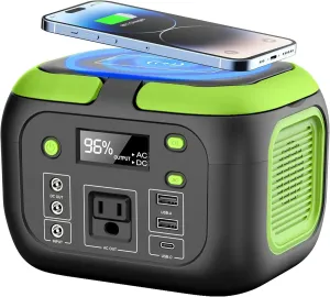 Portable Power Station Solar Generator Power Bank with AC Outlet 110V,, USB  for Outdoor Camping RV