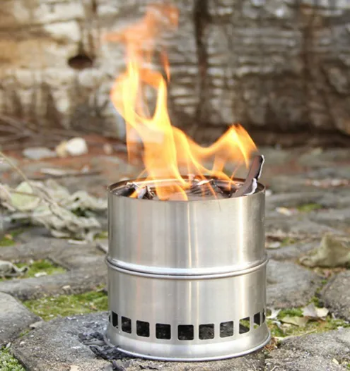 Portable Steel Wood Bluetooth-enabled Outdoor Stainless Stove Rapid support