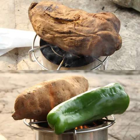Portable Steel Wood Bluetooth-enabled Outdoor Stainless Stove Rapid support