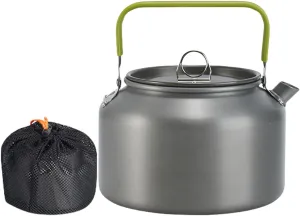 Portable Teapot Camping Kettle Aluminum Alloys Camp Coffee Pots Whistling Water Kettle For Boiling Water Teas Coffee