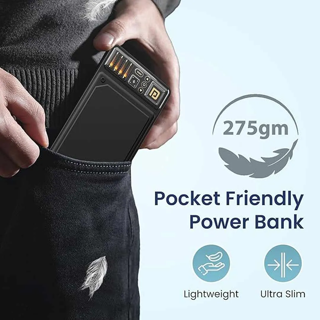 Portronics Luxcell C 10K 10000 mAh 22.5W Fast Charging Power Bank