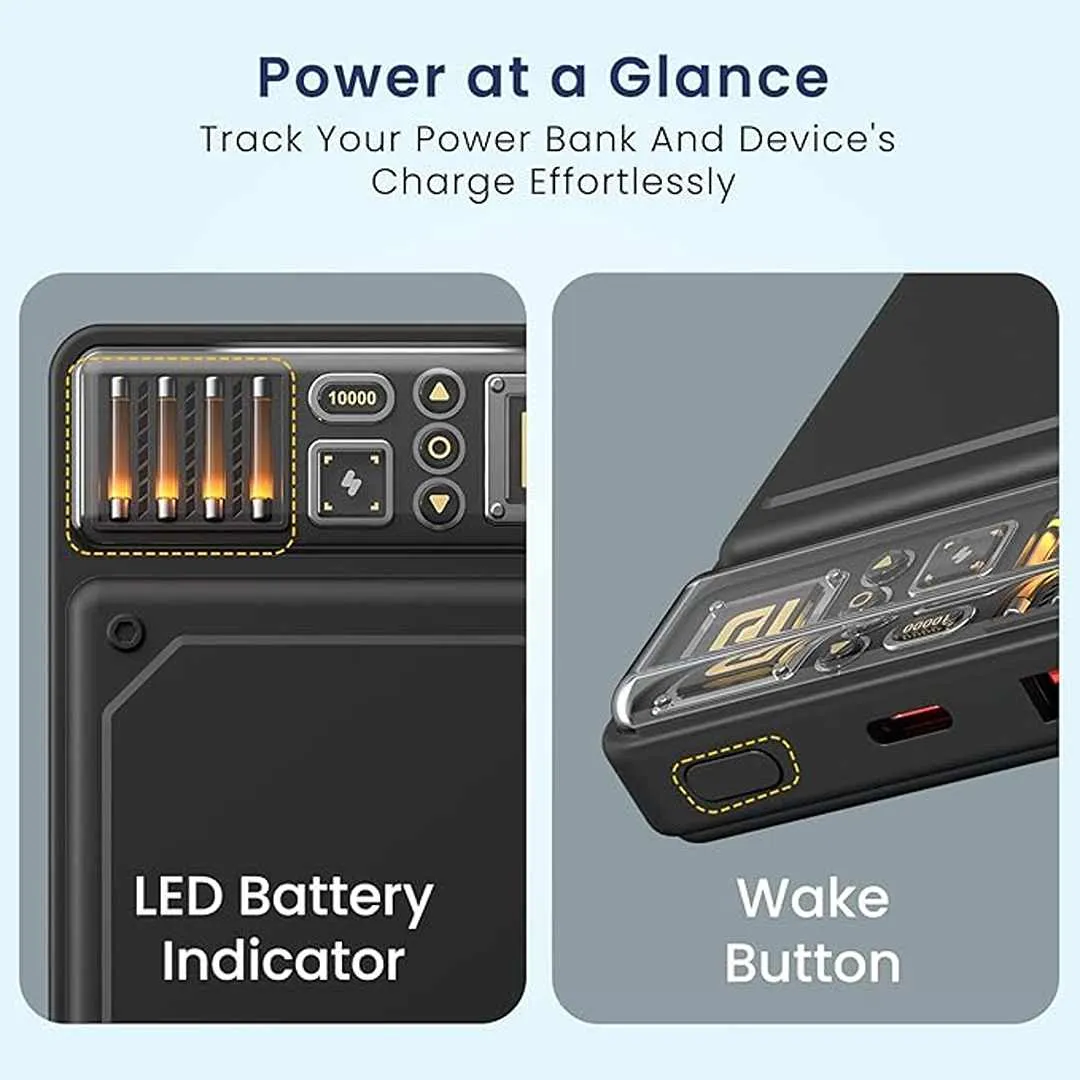 Portronics Luxcell C 10K 10000 mAh 22.5W Fast Charging Power Bank