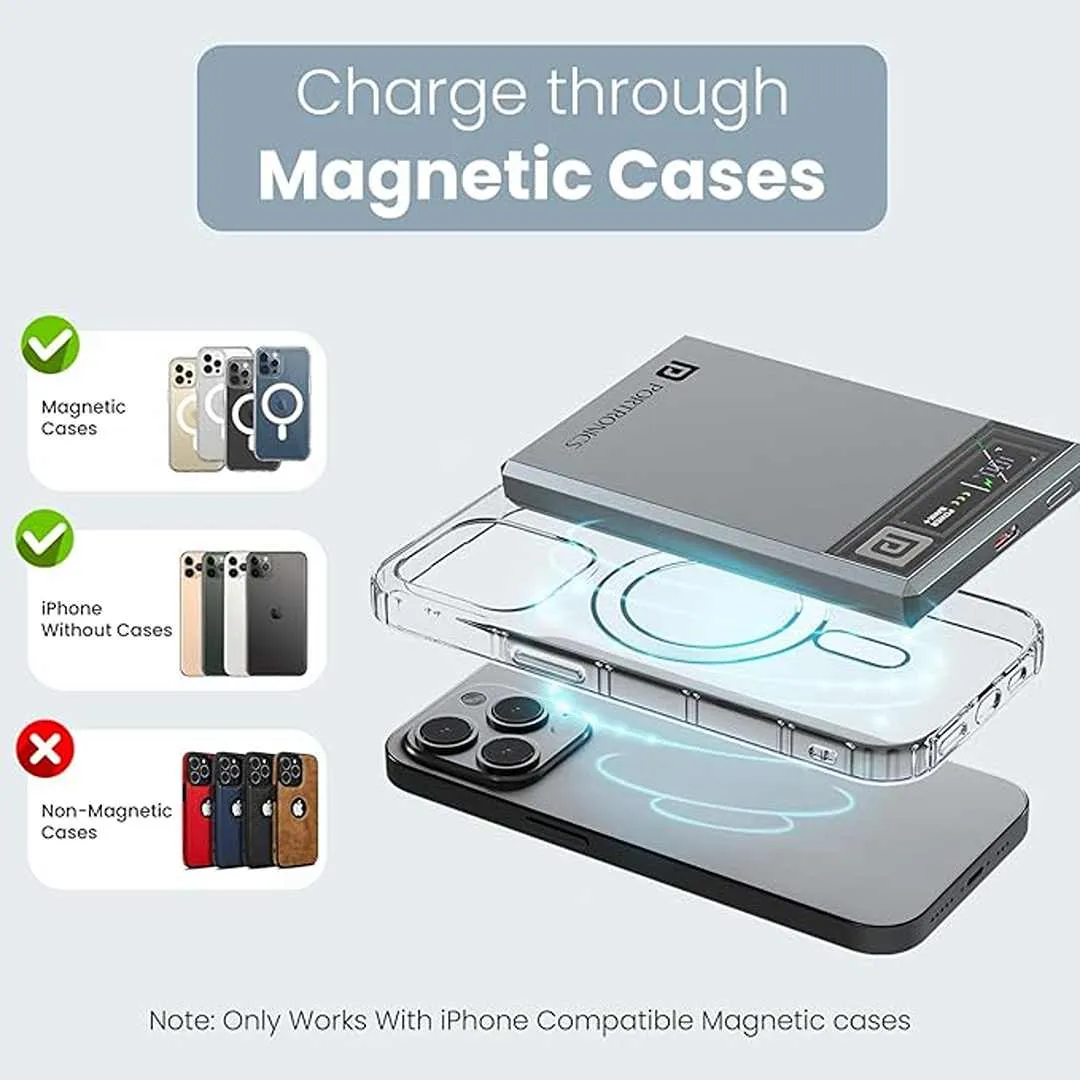 Portronics Magclick 5k 5000mAh Slim Magnetic Fast Charging