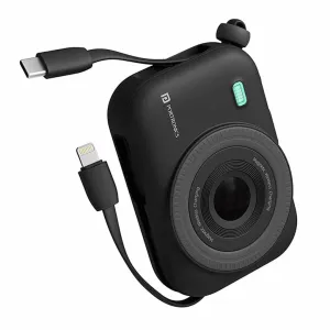 Portronics Power Shutter 10000mAh 15W Magnetic Wireless Powerbank(Black)