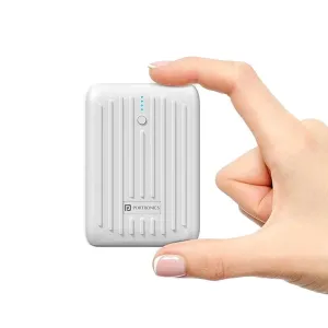 Portronics Zapcell 10k 10000mAh 22.5W  Nano Powerbank(White)
