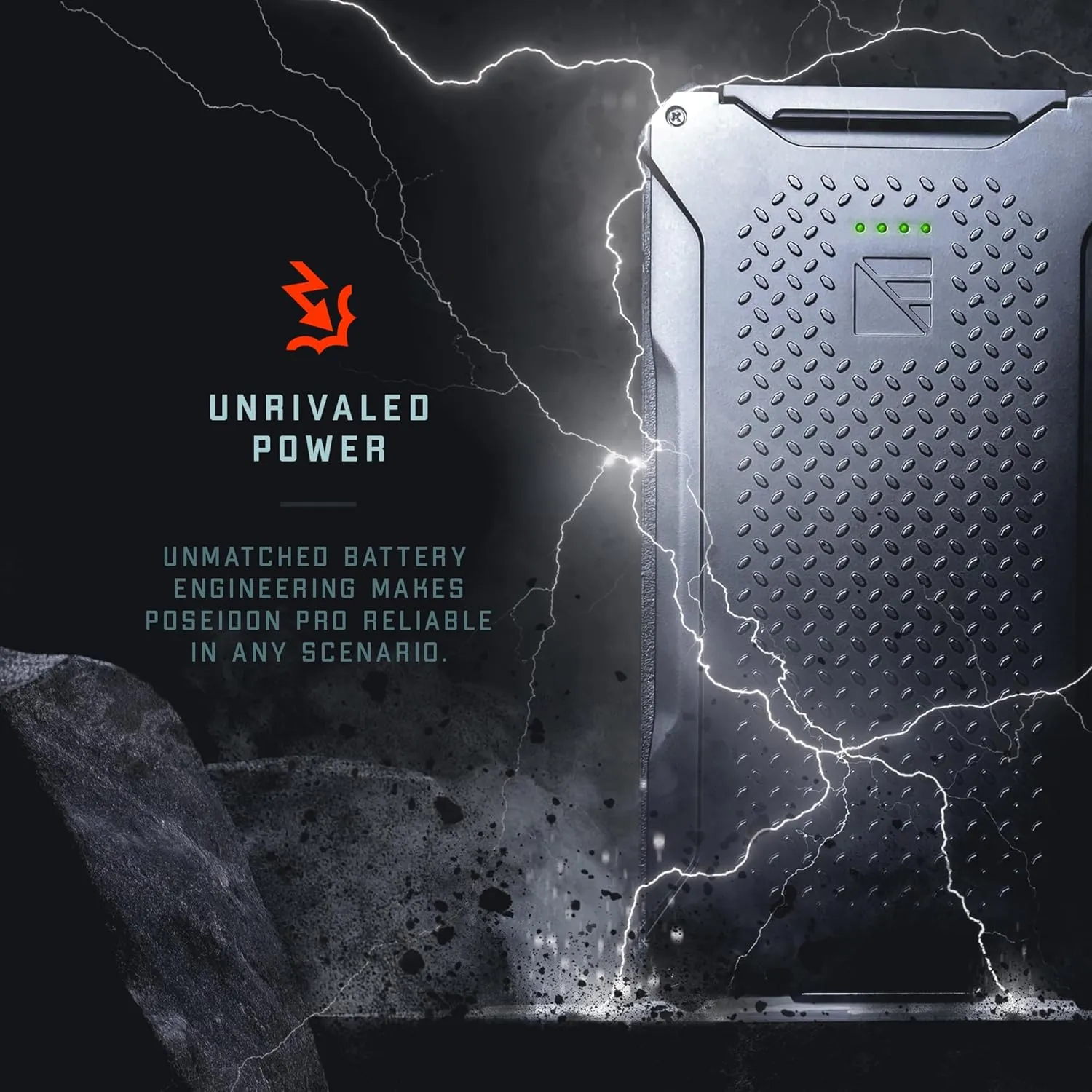 Poseidon Pro Indestructible Portable Charger | 10,200 mAh High Capacity | Fast Charging USB-C and USB-A Ports, Ultra-Durable Armor Flex, IP68 Waterproof, Made for Adventures Off The Grid