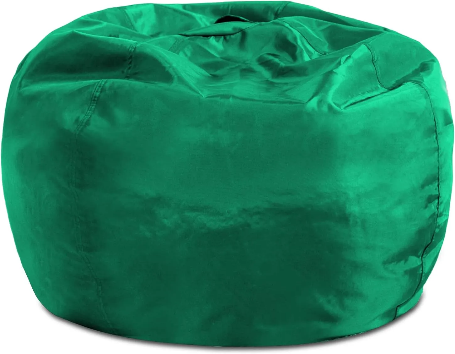 Posh Creations Structured Comfy Bean Bag Chair for Gaming, Reading, and Watching TV, 100in Round Classic Bean Bag, Microsuede - Tide Pool