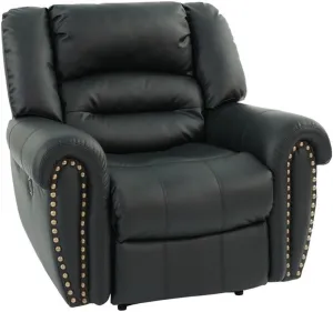 Poundex PDEX-F6751 Glider, XL Rocking Recliner Chair, Black