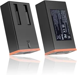 Power Mag 5Ah Rechargeable Lithium Battery2 Pack, Compatible with Moultrie Edge Battery Pack Series Cameras (Edge, Edge2, Edge2 Pro), Long-Lasting Trail Camera Power Solution