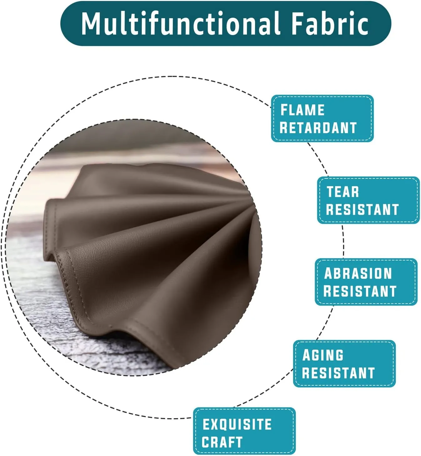 Premium Headrest Cover for Recliner Chair, Flame Retardant Faux Leather Recliner Headrest Protector, Wear Resistant Recliner Headrest Cover for Office Chair Theater Seat, 16W*27L, Chocolate