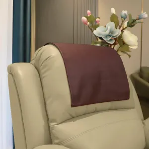 Premium Headrest Cover for Recliner Chair,Flame Retardant Faux Leather Headrest Protector for Furniture, Theater Seat Cover Head Protector Cover for Home & Office Sofa ,16Wx27L, Burgundy
